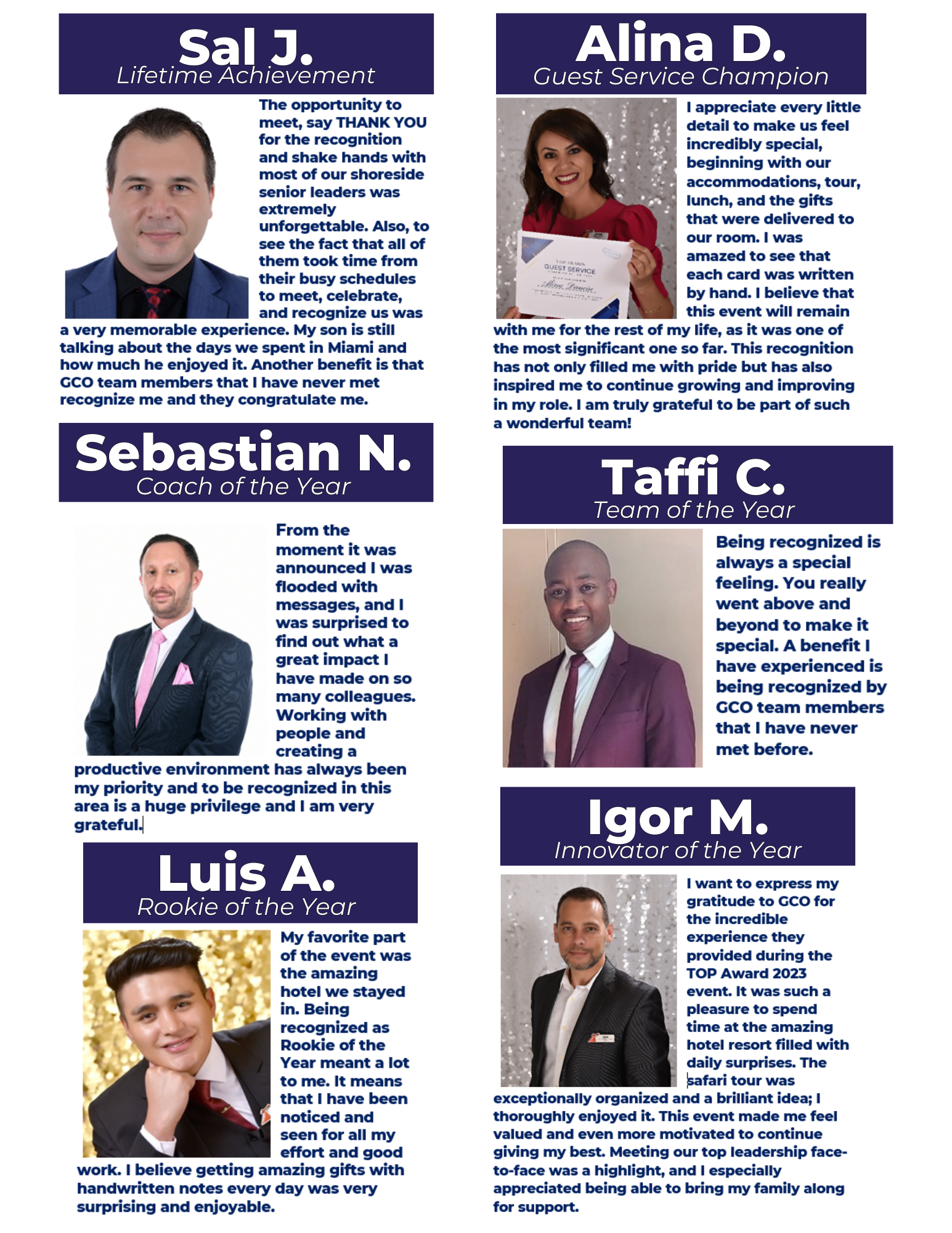 Hear From Our 2023 T.O.P. Awards Winners! Ocean Players Club